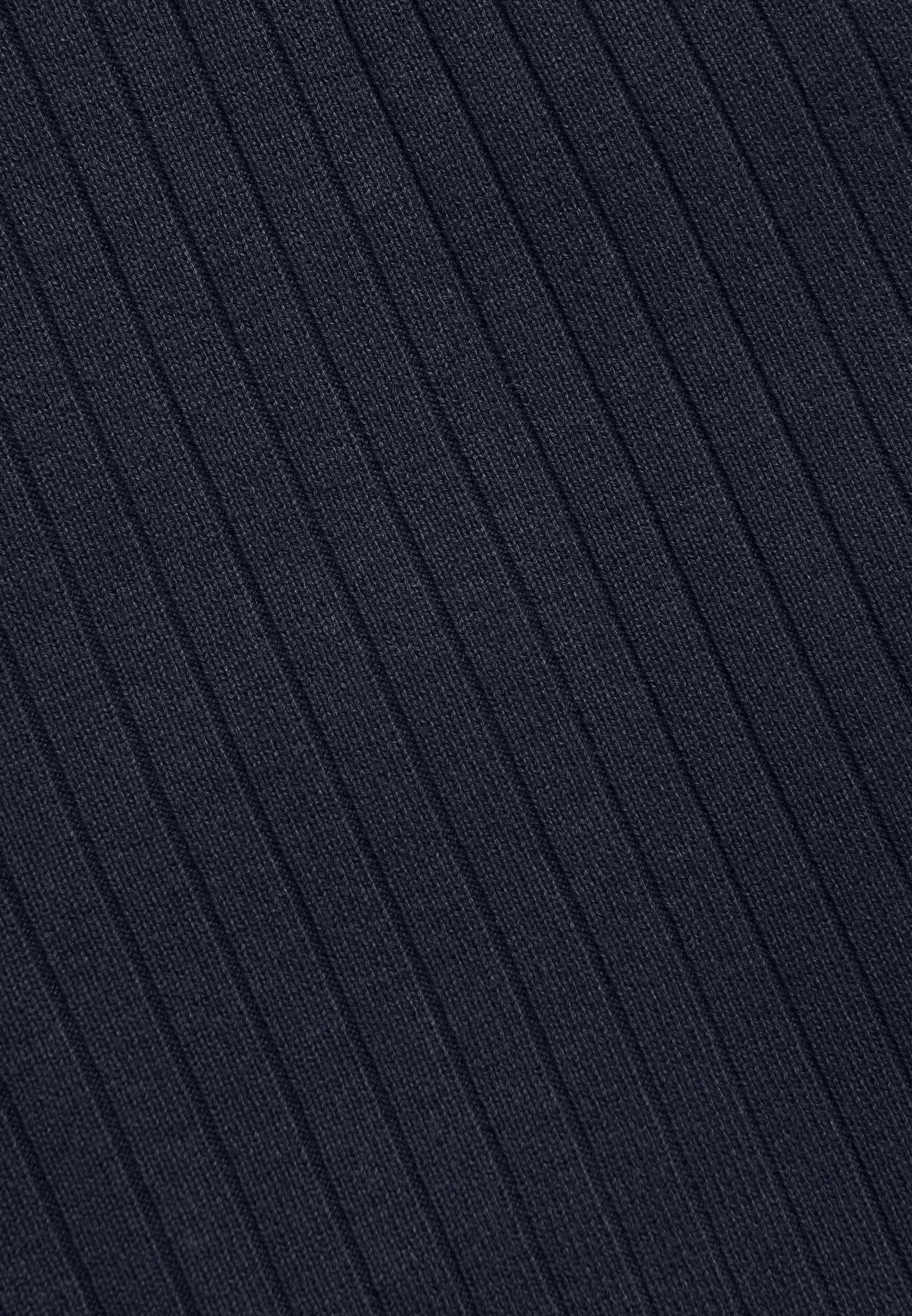 Ribbed Knit Shorts - Navy